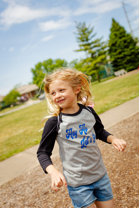 Hey Ho Let's Go 3/4 Sleeve Baseball Tee