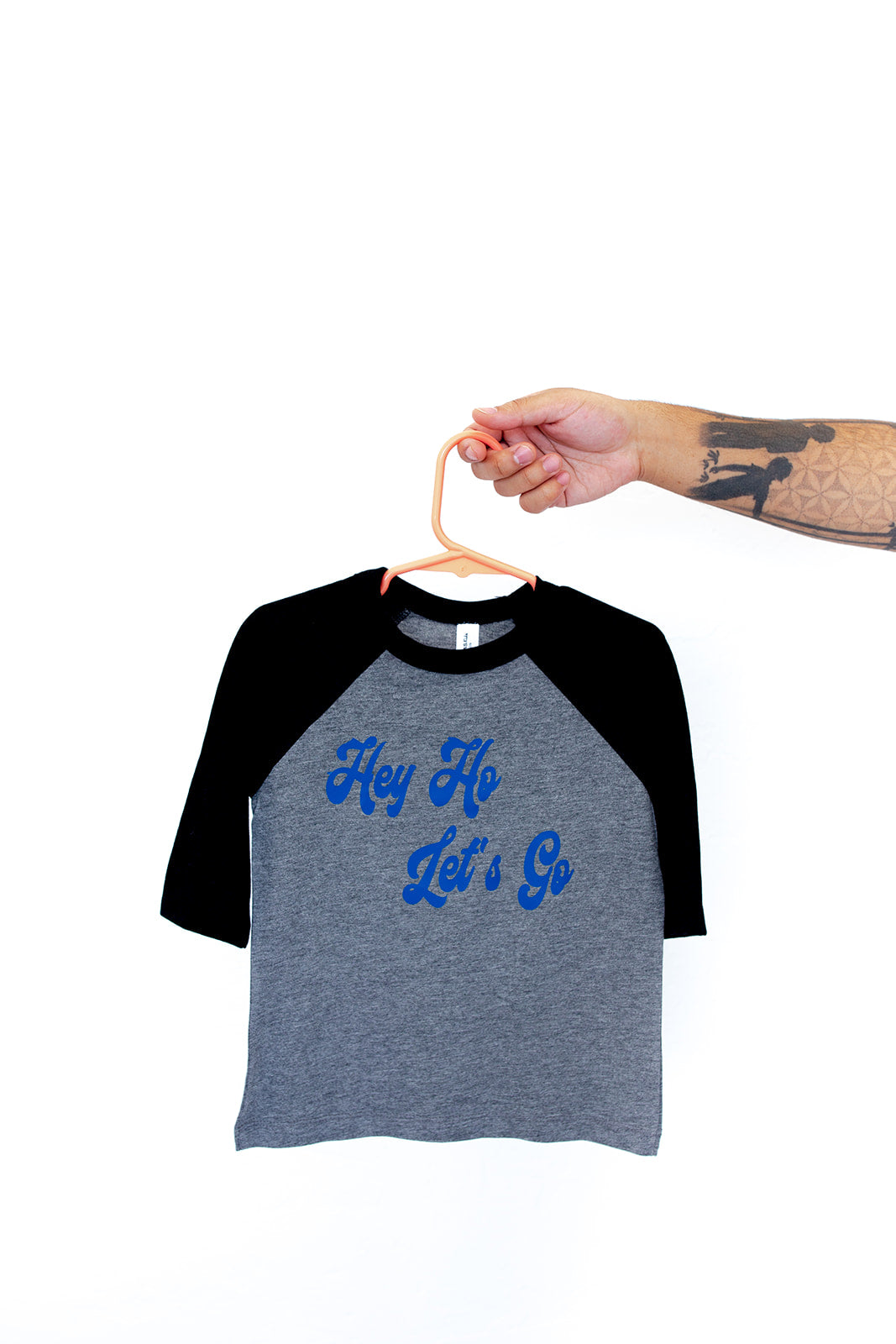 Hey Ho Let's Go 3/4 Sleeve Baseball Tee